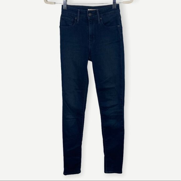 Levis 721 Skinny Jeans High Rise 188820012 Blue Size 24 Minimal Stretch Denim‎ - Picture 3 of 9